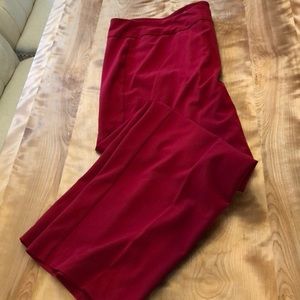 HOLIDAY RED PANTS DRESS BARN. NEW NO TAG SZ 24W